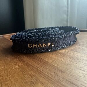 CHANEL Ribbon - Midnight Blue Sparkle Ribbon Holiday Limited Edition 2025